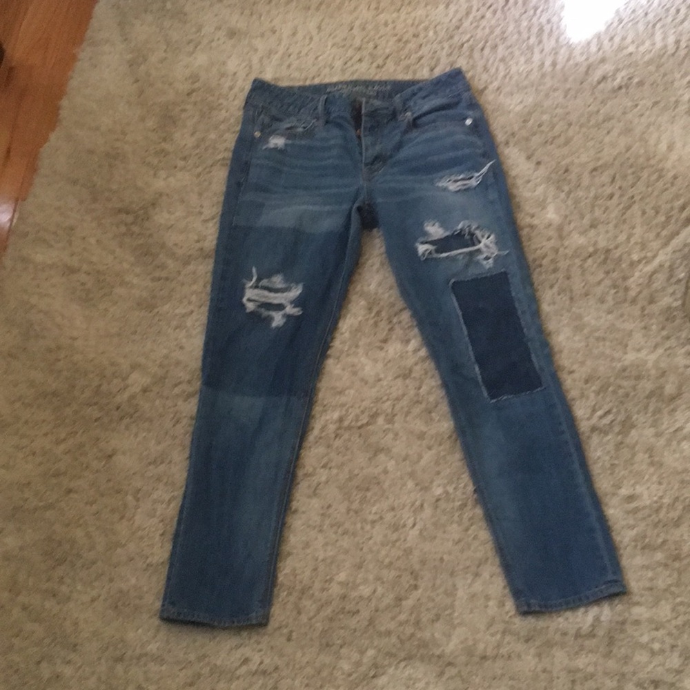 button fly tomgirl jeans size 4 american eagle